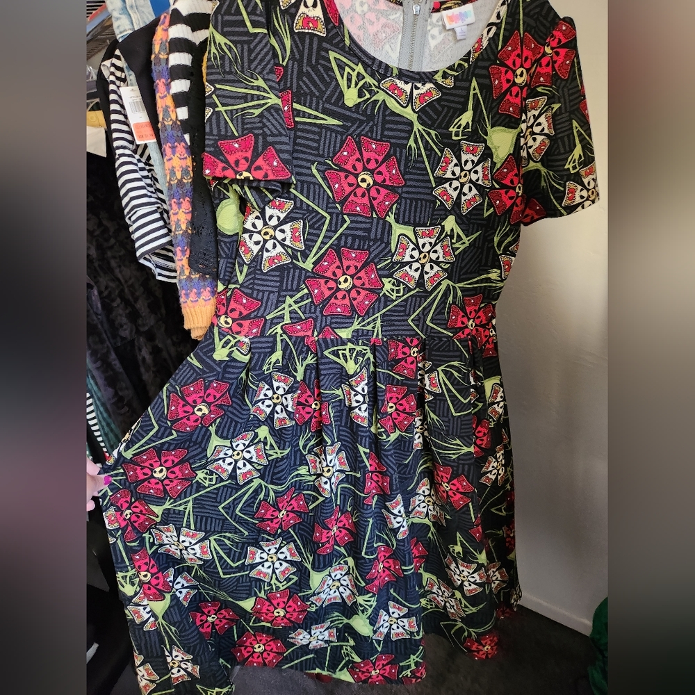 LuLa Roe Jack Skellington dress